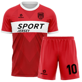 赤 サッカー ユニフォーム